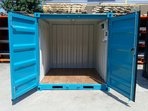 10´- Materialcontainer mit Elektroinstallation 400 Volt Sicherungskasten und Beleuchtung