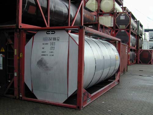 Tankcontainer (für chemische Produkte), gebraucht, 1-Kammersystem 24.000 ltr.